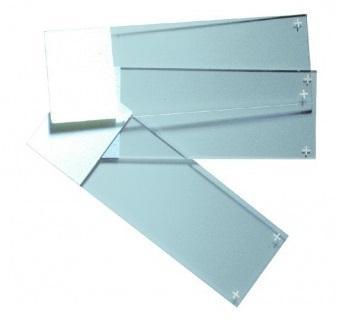 Стекло предметное, 26х76 мм, c адгезивным покрытием, силан, со шлифованными краями и полосой для записи, 50 шт/упак