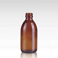 Флакон для сиропа, 150 мл, темное стекло, винтовое горло G28, без крышки, 280 шт/упак