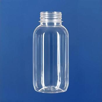 Бутылка 300 мл, горло 38/415 мм, ПЭТ, круглый скат горла, прозрачная, без крышки, 150 шт/упак