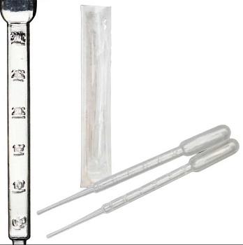 Пипетка для переноса жидкости (Пастера), 3,5 мл, стерильная, индив. упак.,100 шт/упак