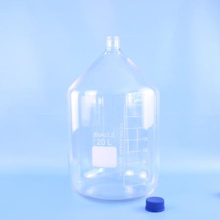 Банка для реактивов, 20000 мл, светлое стекло, градуированная Банка для реактивов, 20000 мл, светлое стекло, градуированная