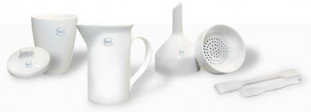 Крышка к тиглю № 5, 59/21 мм, фарфор