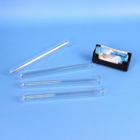 Пробирка цилиндрическая ПХ1-21х200 мм, стекло, химическая, 50 шт/упак