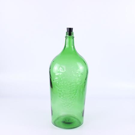 Бутыль винная 7 литров "ПУЗАН", зеленое стекло