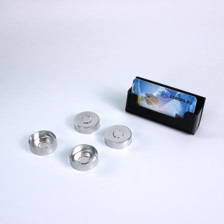 Колпачок на бутылки для крови, горло G34, алюминий, 500 шт/упак