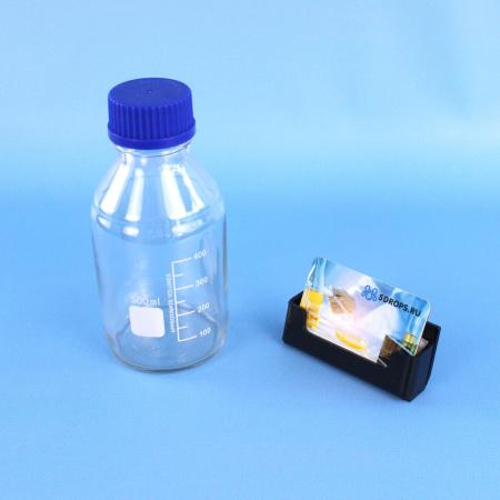 Банка для реактивов, 500 мл, светлое стекло, градуированная
