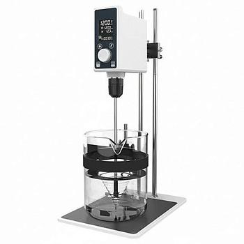 Верхнеприводная мешалка 5drops-OS-100 Pro, до 100 литров, с фиксатором посуды, максимальная вязкость 70000 Мпа