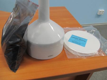 Фильтры обеззоленные "Синяя лента", диаметр 125 мм, 100 шт/упак