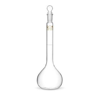 Колба мерная 2-1000-1, 1000 мл, 1-го кл. точности, шлиф 19/26, M.Med