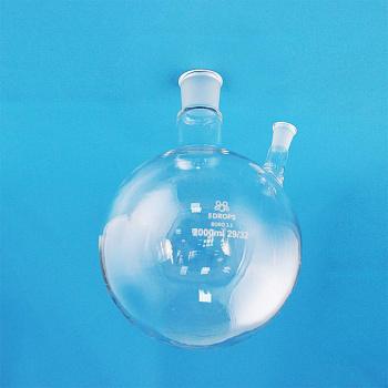 Колба круглодонная двугорлая 5drops КГУ-2-1-2000, на 2000 мл, шлифы 29/32-14/23 Колба круглодонная двугорлая 5drops КГУ-2-1-2000, на 2000 мл, шлифы 29/32-14/23