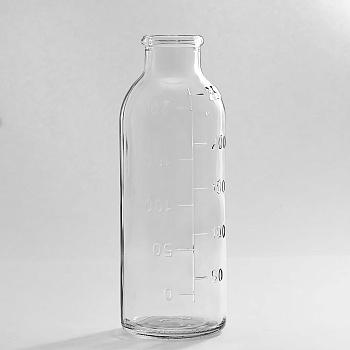 Бутылка стеклянная 250 мл для крови, трансфузионных и инфузионных препаратов, G34, без пробки, упаковка 91 шт