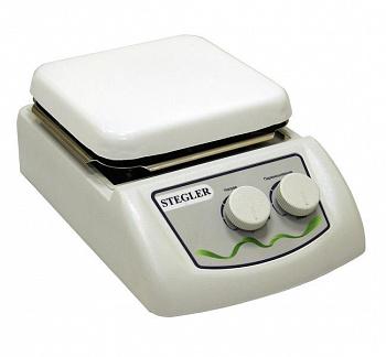 Мешалка магнитная до 2 л "STEGLER" до 380 °C, 1500об/мин, 150х150 мм