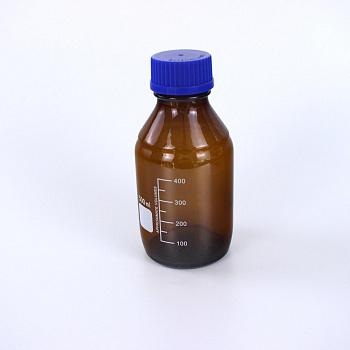 Банка для реактивов, 500 мл, темное стекло, градуированная Банка для реактивов, 500 мл, темное стекло, градуированная