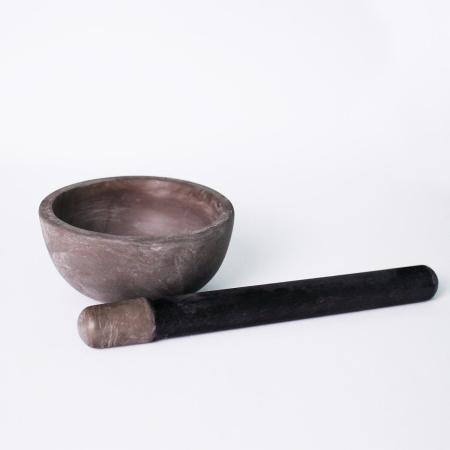 Ступка корундовая с пестиком, диаметр 85 мм