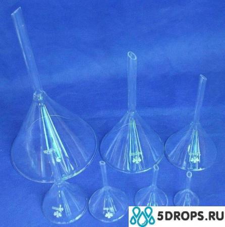 Воронка лабораторная, диаметр 150 мм, стекло, без шлифа