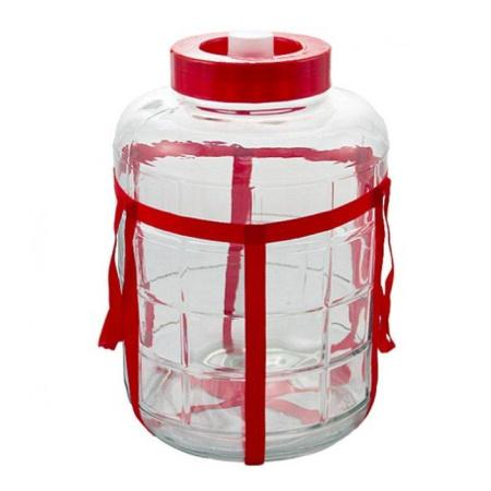 Банка (бутыль) стеклянная 25 литров с гидрозатвором Банка (бутыль) стеклянная 25 литров с гидрозатвором - В наличии