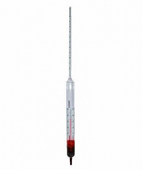 Ареометр для сахара АСТ-2 (15...25%), с термометром, (ГОСТ 18481-81)