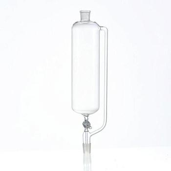 Воронка делительная 500 мл, цилиндрическая, с компенсатором давления, шлиф стебля 14/23, (ГОСТ 1770-74)