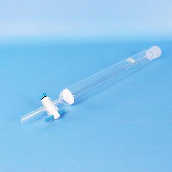 Хроматографическая колонка, 300х40 мм, с PTFE краном, с фильтром ПОР 100, шлифы 29/32, 1 шт