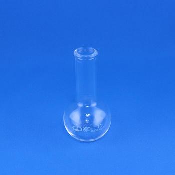 Колба плоскодонная П-2-50, 50 мл, горло 22 мм, без шлифа
