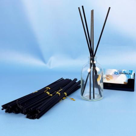 Палочка для диффузора, фибровая, черная, 200 мм, 5 шт/упак