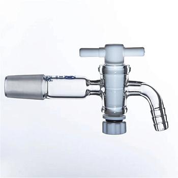 Доп.деталь: Отвод под вакуум для реакторов, 24/29 изогнутый, со стекл.краном Доп.деталь: Отвод под вакуум для реакторов, 24/29 изогнутый, со стекл.краном