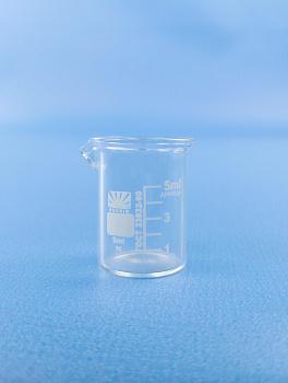 Стакан лабораторный низкий Н-1-5, 5 мл, градуированный Стакан лабораторный низкий Н-1-5, 5 мл, градуированный