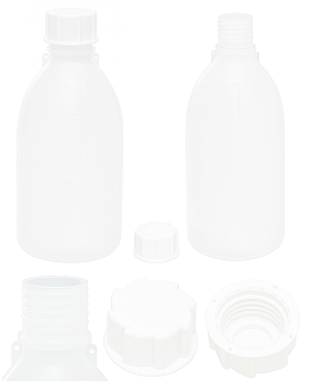 Бутылка, 1000 мл, ПП, узкое горло, градуированная, Kartell