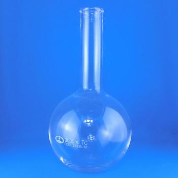 Колба плоскодонная П-2-3000, 3000 мл, без шлифа Колба плоскодонная П-2-3000, 3000 мл, без шлифа