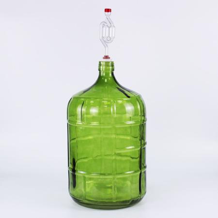 Бутыль Казак, зеленое стекло, 19 л