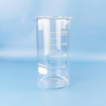 Стакан лабораторный высокий 5drops В-1-2000, 2000 мл, стекло Boro 3.3, градуированный Стакан лабораторный высокий 5drops В-1-2000, 2000 мл, стекло Boro 3.3, градуированный
