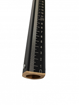 Метрошток МШИ-4,5 метра, 2 звена, для измерения уровня нефтепродуктов и подтоварной воды, черный