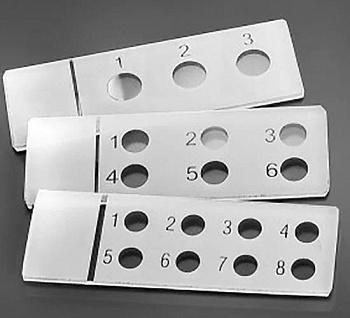 Стекло предметное 26х76 мм, с 3-мя окошками, для микропрепаратов, 50 шт/упак Стекло предметное 26х76 мм, с 3-мя окошками, для микропрепаратов, 50 шт/упак