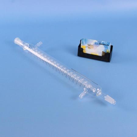 Змеевиковый (спиральный) холодильник, 300 мм, шлифы 14/23-14-23