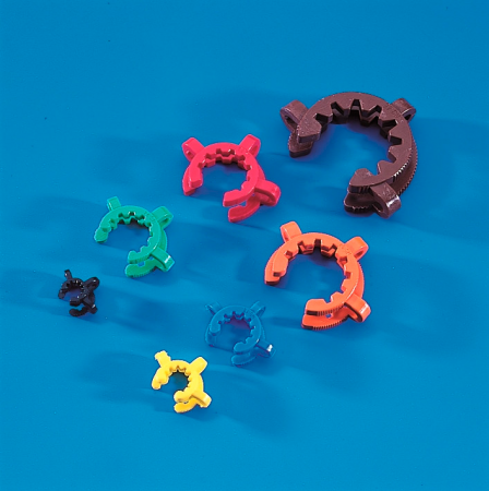 Зажим для конических переходников на шлиф 19/26, синий - В наличии