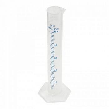 Цилиндр мерный, 50 мл, синяя шкала, полипропилен Цилиндр мерный, 50 мл, синяя шкала, полипропилен