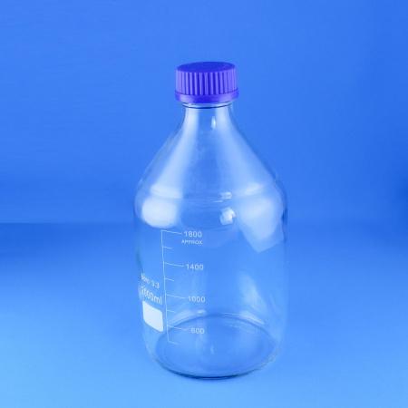 Банка для реактивов 5drops GL45, 2000 мл, стекло Boro 3.3, светлое стекло, с винтовой крышкой, градуированная Банка для реактивов 5drops GL45, 2000 мл, стекло Boro 3.3, светлое стекло, с винтовой крышкой, градуированная - В наличии