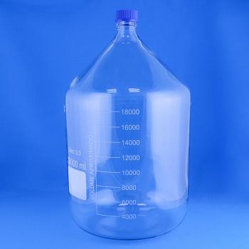 Банка для реактивов 5drops GL45, 20000 мл, стекло Boro 3.3, светлое стекло, с винтовой крышкой, градуированная Банка для реактивов 5drops GL45, 20000 мл, стекло Boro 3.3, светлое стекло, с винтовой крышкой, градуированная