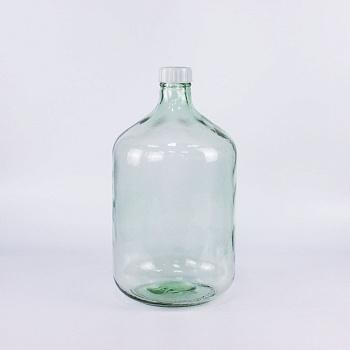 Стеклянная бутыль СССР, 10 л Зеленая