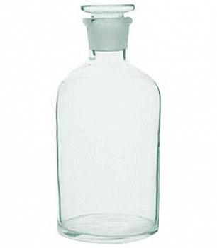 Склянка (штанглас), 2500 мл, светлое стекло, с притёртой пробкой, узкое горло