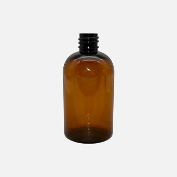 Флакон 100 мл, горло 18/410 мм, ПЭТ, темный, круглый скат горла, без крышки, 100 шт/упак