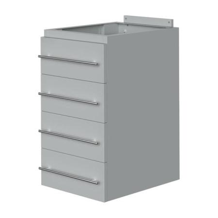 Тумба подвесная 400х505х700 мм, металл, высокая, 4 выдв., ящика - Под заказ