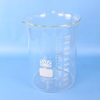 Стакан лабораторный низкий Н-1-10000, 10000 мл, градуированный Стакан лабораторный низкий Н-1-10000, 10000 мл, градуированный
