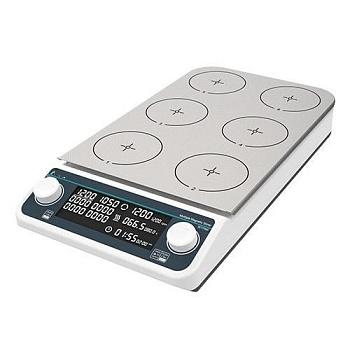 6-ти местная магнитная мешалка с нагревом до до 120 °С - 5Drops-MMS-6PRO на 500 мл