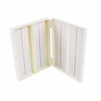 Штатив-бокс для предметных стекол на 100 шт, полистирол, упаковка 1 шт Штатив-бокс для предметных стекол на 100 шт, полистирол, упаковка 1 шт