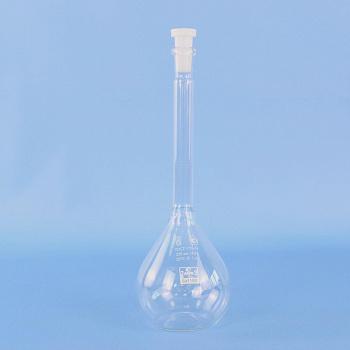 Колба мерная 2а-250-1, 250 мл, 1-го кл.точности, пластиковая пробка (ГОСТ 1770-74)