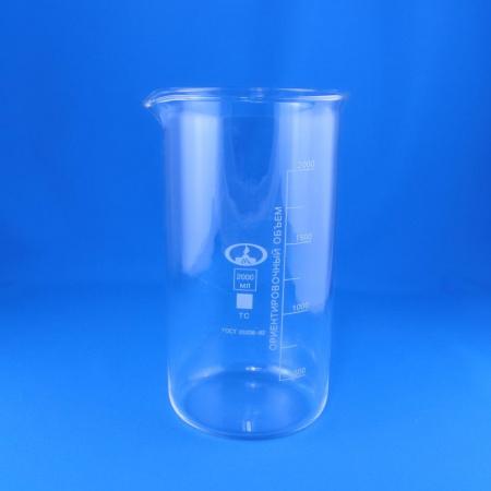 Стакан лабораторный высокий В-1-2000, 2000 мл, градуированный - В наличии
