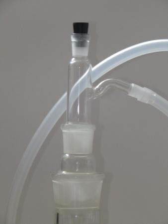 Стеклянный дистиллятор "Спиральный" на 5 литров со змеевиковым холодильником на 16 витков