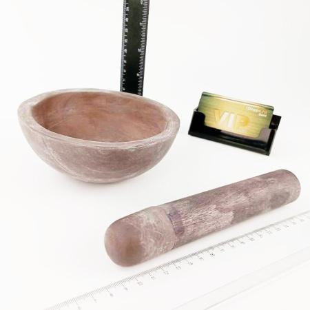 Ступка корундовая с пестиком, диаметр 145 мм