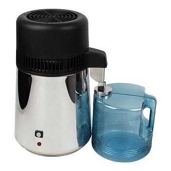 Электрический аквадистиллятор 1 л/ч, металлический корпус, пластиковый сборник